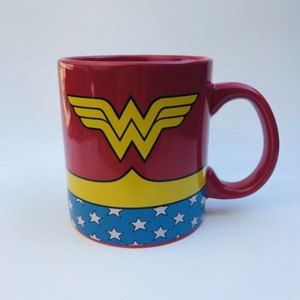 Wonder Woman Logo Ceramic Coffee Mug Cup Jumbo Large Red 20 oz DC Comics 2017